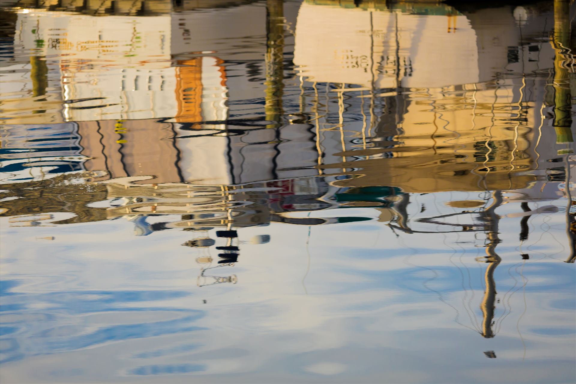 Reflections-3.jpg - Boats on the water - reflected by Cat Cornish Photography